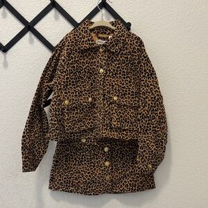 Crewcuts Leopard Print Kids Matching Set